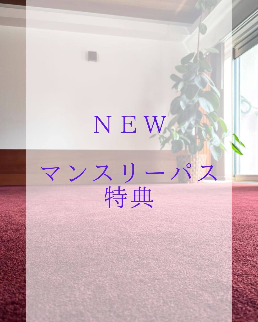 NEW マンスリーパス特典